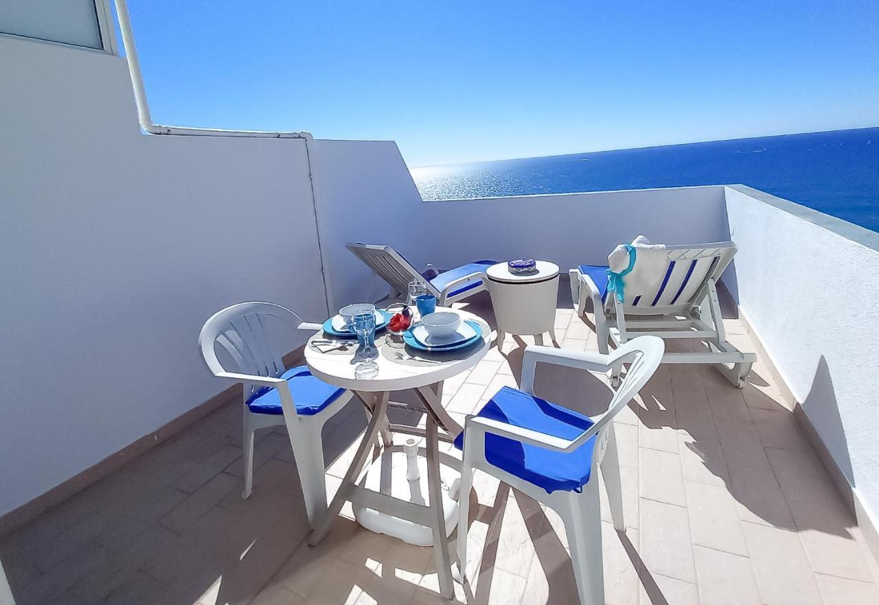Mira Atlantico 13- Terraco Com Vista Mar E Cidade, Wifi, 80Mt Praia Quarteira Dış mekan fotoğraf