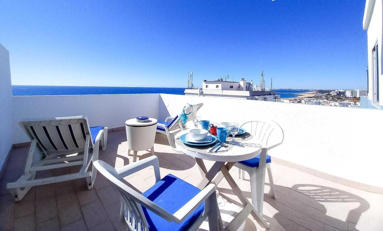 Mira Atlantico 13- Terraco Com Vista Mar E Cidade, Wifi, 80Mt Praia Quarteira Dış mekan fotoğraf