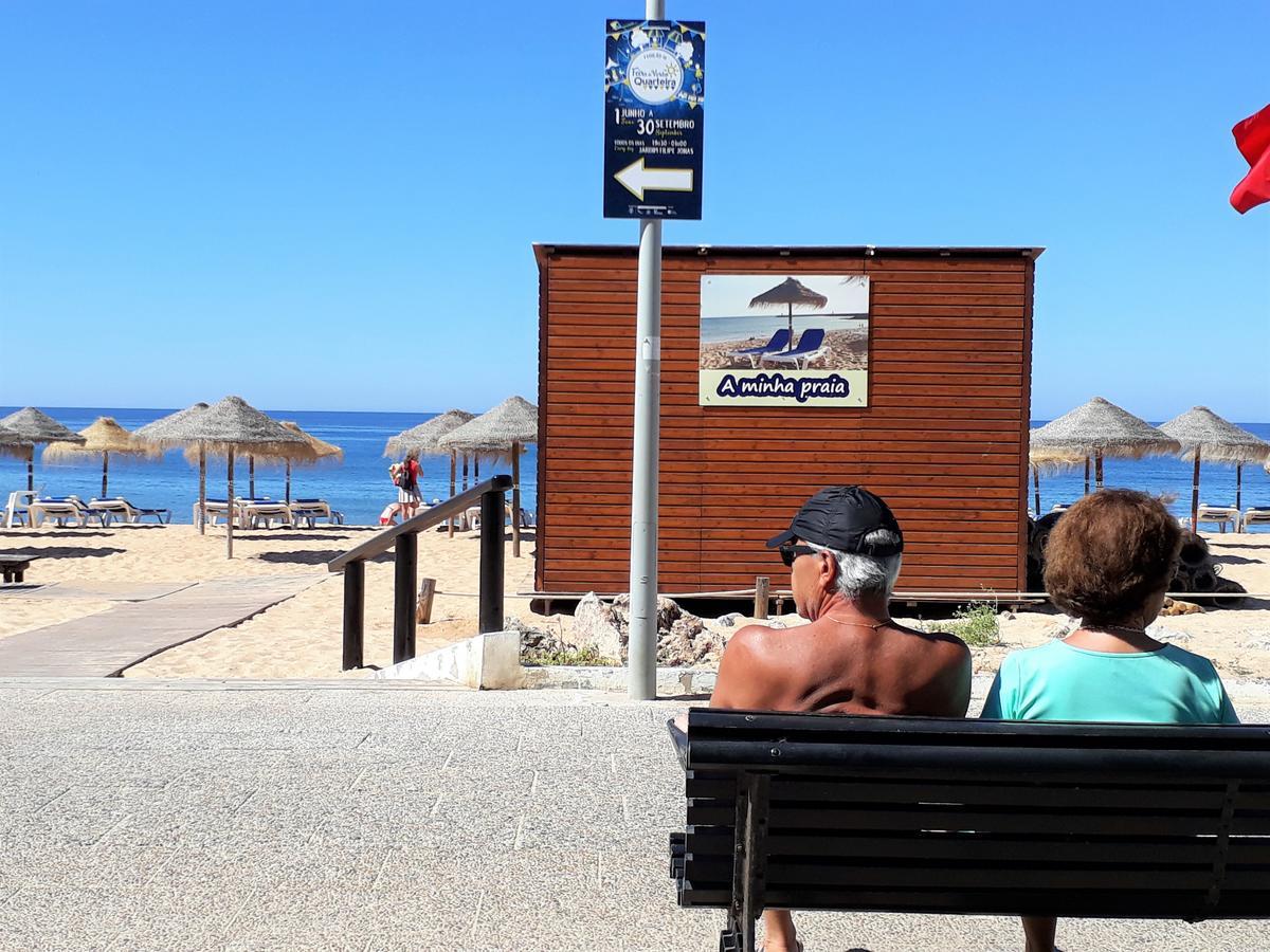 Mira Atlantico 13- Terraco Com Vista Mar E Cidade, Wifi, 80Mt Praia Quarteira Dış mekan fotoğraf