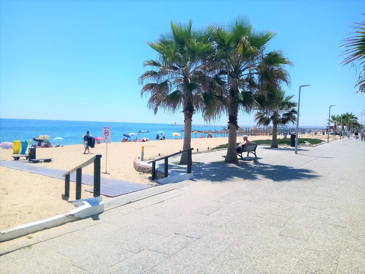 Mira Atlantico 13- Terraco Com Vista Mar E Cidade, Wifi, 80Mt Praia Quarteira Dış mekan fotoğraf